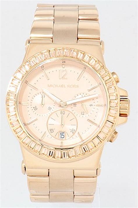 mk-5412 rose gold michael kors|Michael Kors rose gold baguette.